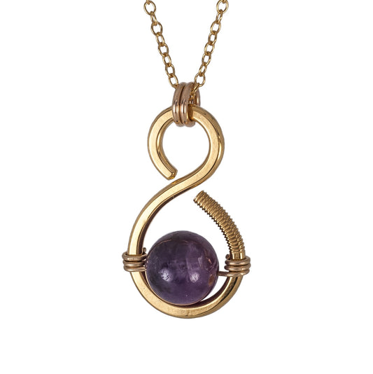 1″ Gold Drop Pendant with Birthstone Gem | BiciArte Bicycle Jewelry image 1