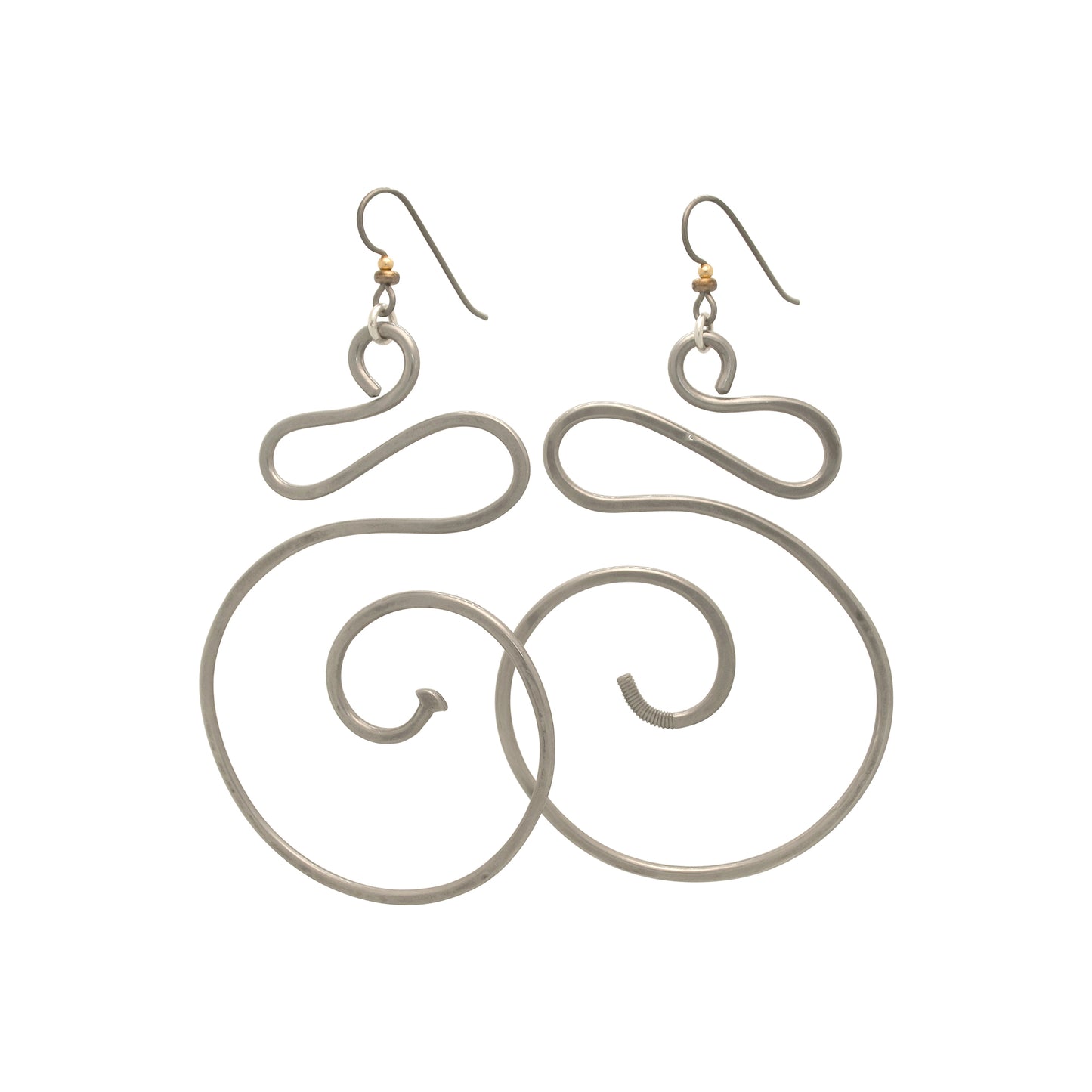 3″ Large Fiesta Handmade Stainless Earrings | BiciArte Bicycle Jewelry