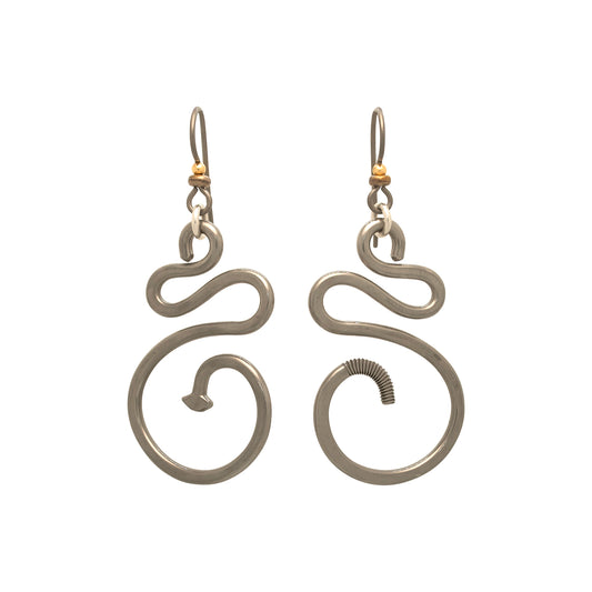 2″ Fiesta Handmade Stainless Earrings | BiciArte Bicycle Jewelry