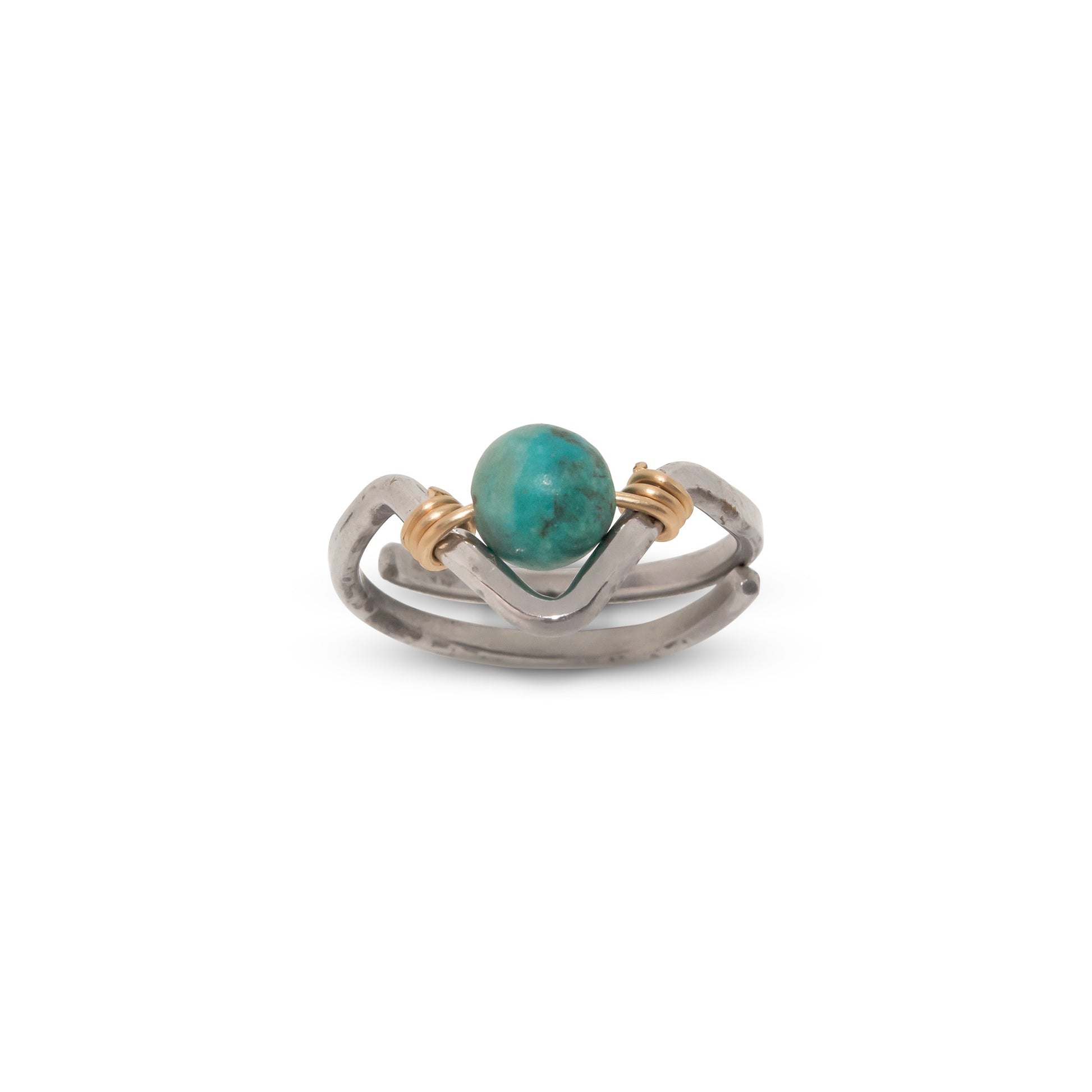 Delta Ring with Gem | Biciarte Bicycle Jewelry image 1